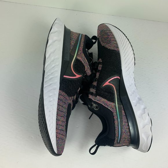 Nike React Infinity Run FK 2 BT DD6790 001 Black/Multicolored New Men's Size 9 - Picture 11 of 12